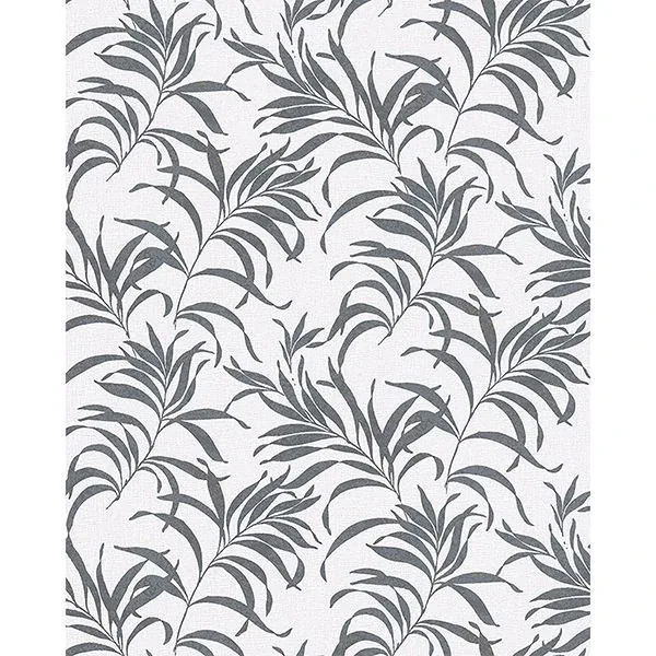 Brewster Home Fashions Valentina Grey Leaf Wallpaper - SKU MG81937