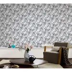 Brewster Home Fashions Valentina Grey Leaf Wallpaper | Wallpaper Twins Brewster Home Fashions Valentina Grey Leaf Wallpaper - SKU MG81937