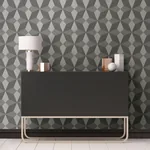 Brewster Home Fashions Valiant Grey Faux Grasscloth Mosaic Wallpaper | Wallpaper Twins Brewster Home Fashions Valiant Grey Faux Grasscloth Mosaic Wallpaper - SKU 2896-25300