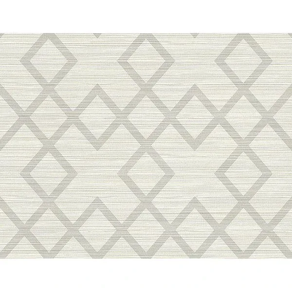 Brewster Home Fashions Vana Light Grey Woven Diamond Wallpaper - SKU 2765-BW40408