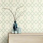 Brewster Home Fashions Vana Seafoam Woven Diamond Wallpaper | Wallpaper Twins Brewster Home Fashions Vana Seafoam Woven Diamond Wallpaper - SKU 2765-BW40404