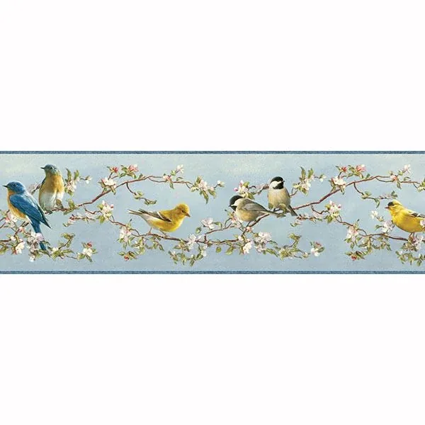 Brewster Home Fashions Vandalia Sky Songbird Wallpaper - SKU TLL48511B