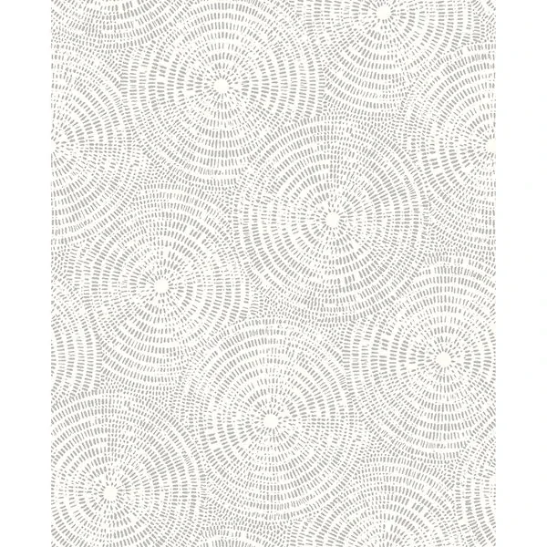 Brewster Home Fashions Vatten Platinum Geometric Wallpaper - SKU 2904-24523