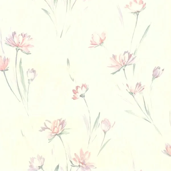 Brewster Home Fashions Veldt Lavender Chic Floral Wallpaper - SKU 436-37400