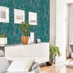 Brewster Home Fashions Velour Teal Distressed Wallpaper - SKU AH904005