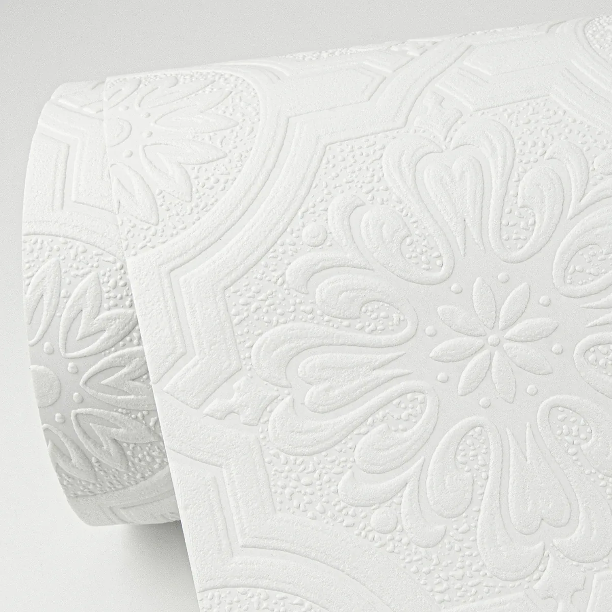 Brewster Home Fashions Victorian Tin Ceiling White Paintable Wallpaper - SKU 4000-32817