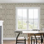 Brewster Home Fashions Villon Light Grey Ikat Wallpaper | Wallpaper Twins Brewster Home Fashions Villon Light Grey Ikat Wallpaper - SKU 2980-560558