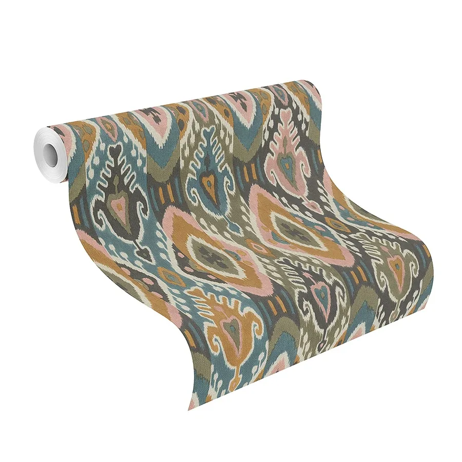 Brewster Home Fashions Villon Mustard Ikat Wallpaper | Wallpaper Twins Brewster Home Fashions Villon Mustard Ikat Wallpaper - SKU 2980-560572