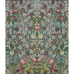 Brewster Home Fashions Vine Embroidery Sea Green Wall Mural - SKU 4171-HT84001