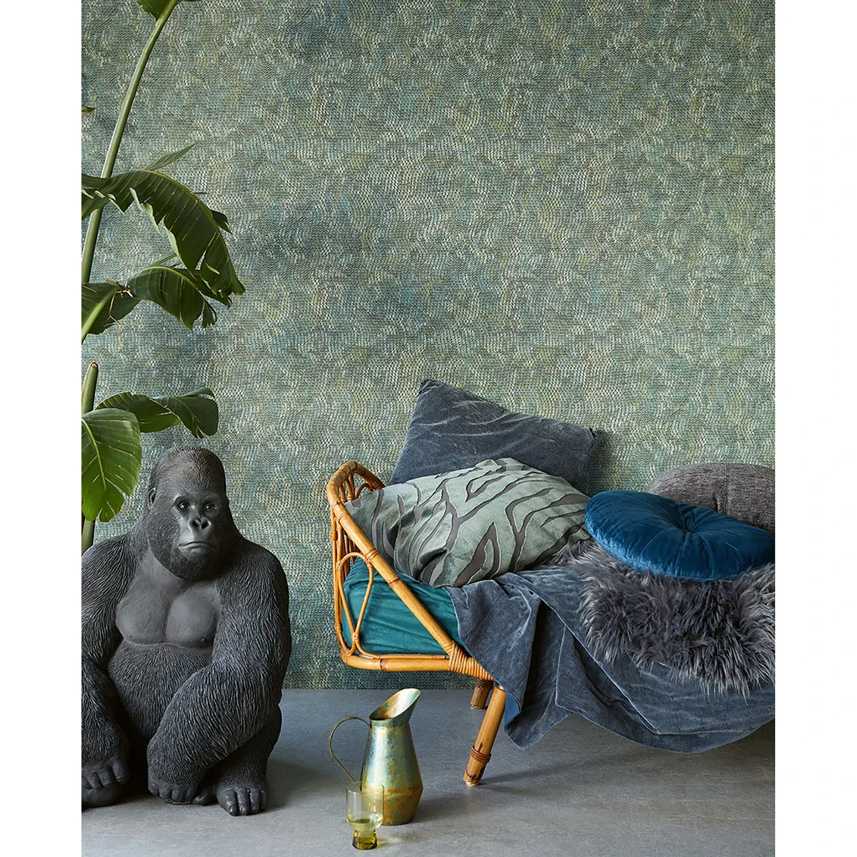 Brewster Home Fashions Viper Teal Green Snakeskin Wallpaper | Wallpaper Twins Brewster Home Fashions Viper Teal Green Snakeskin Wallpaper - SKU 300522