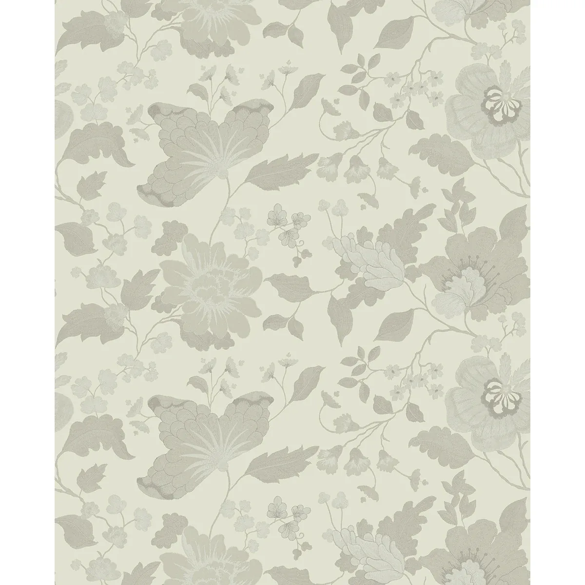 Brewster Home Fashions Vittoria White Floral Wallpaper - SKU 4058-24844