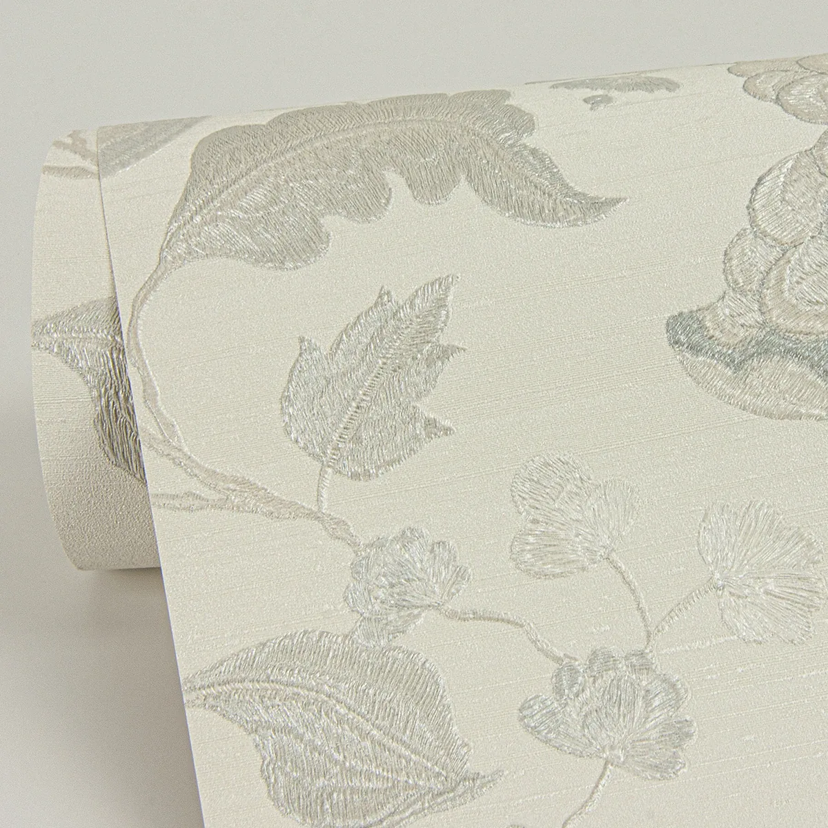 Brewster Home Fashions Vittoria White Floral Wallpaper | Wallpaper Twins Brewster Home Fashions Vittoria White Floral Wallpaper - SKU 4058-24844