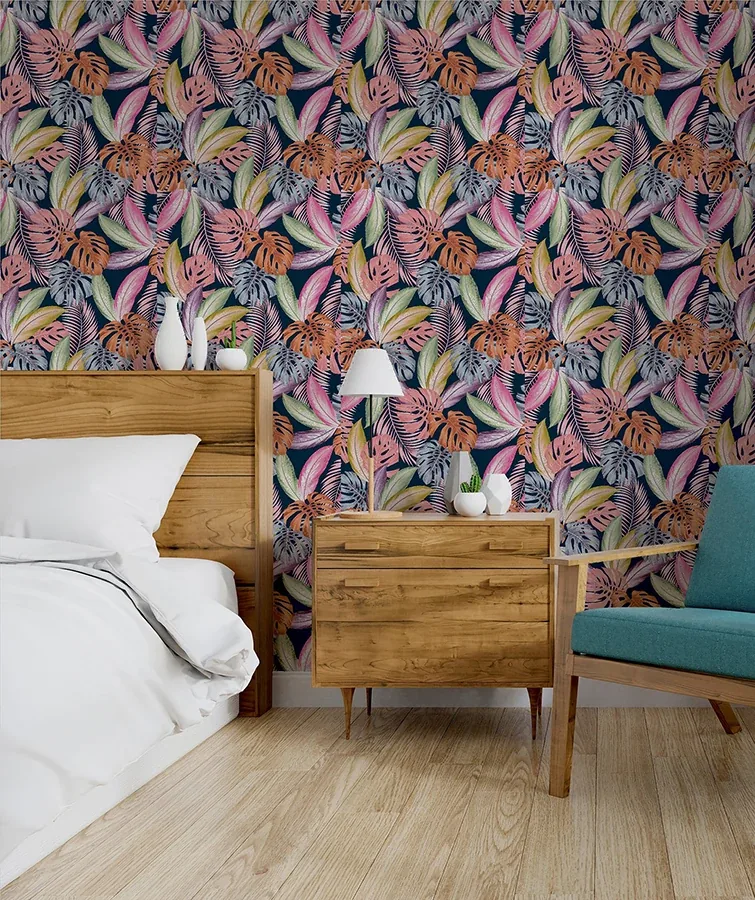 Brewster Home Fashions Vivette Multicolor Hot Tropic Wallpaper - SKU AH909409