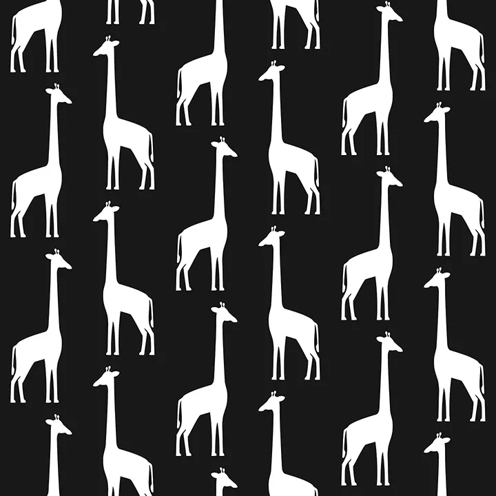 4060-139062 | Vivi Black Giraffe Wallpaper