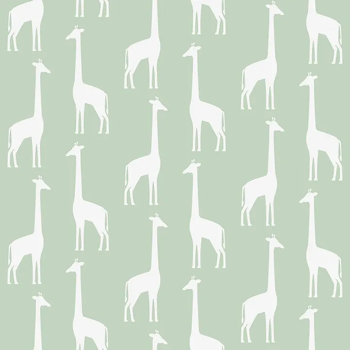 4060-139058 | Vivi Sage Giraffe Wallpaper