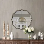 Brewster Home Fashions Volantis Grey Textured Stripe Wallpaper - SKU 2830-2721