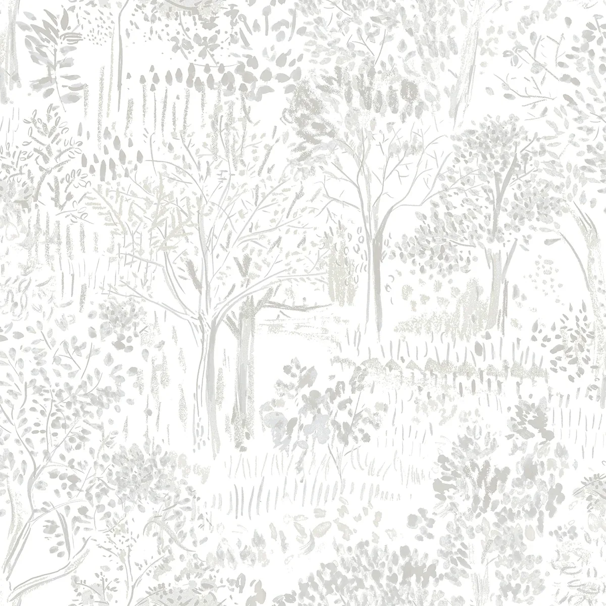 3124-13892 | Walden Grey Forest Wallpaper
