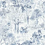 Brewster Home Fashions Walden Navy Forest Wallpaper - SKU 3124-13893