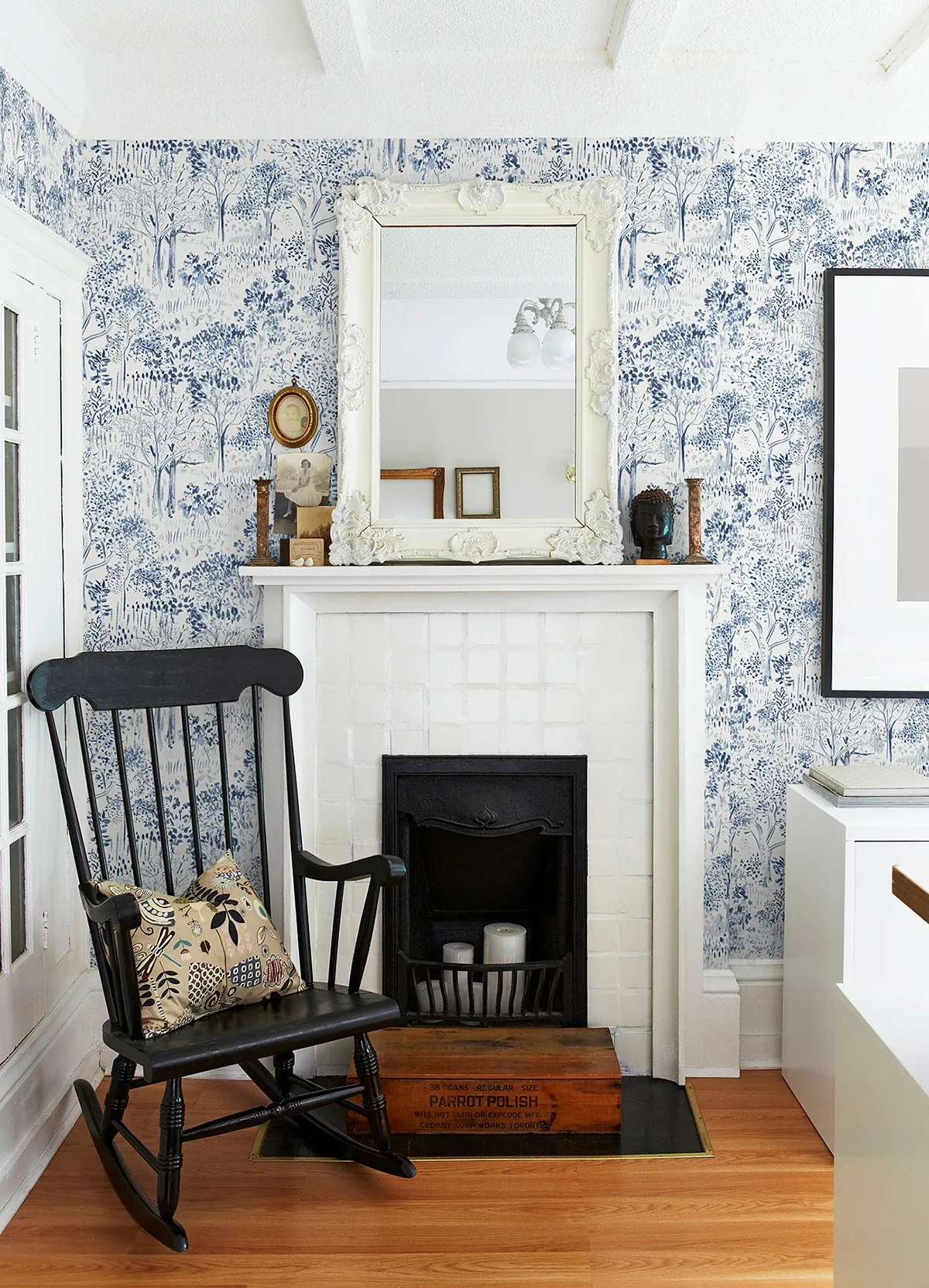 Brewster Home Fashions Walden Navy Forest Wallpaper - SKU 3124-13893