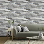 Brewster Home Fashions Wallace Grey Wood Tile Wallpaper | Wallpaper Twins Brewster Home Fashions Wallace Grey Wood Tile Wallpaper - SKU AH908908
