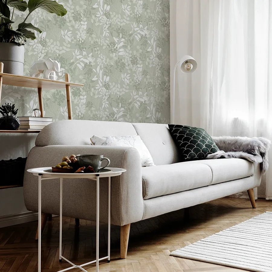Brewster Home Fashions Wanda Light Green Botanical Wallpaper | Wallpaper Twins Brewster Home Fashions Wanda Light Green Botanical Wallpaper - SKU AH294605