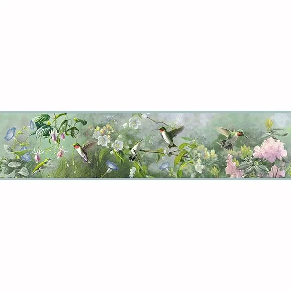Brewster Home Fashions Weatherby Mint Ruby Wallpaper - SKU TLL48531B