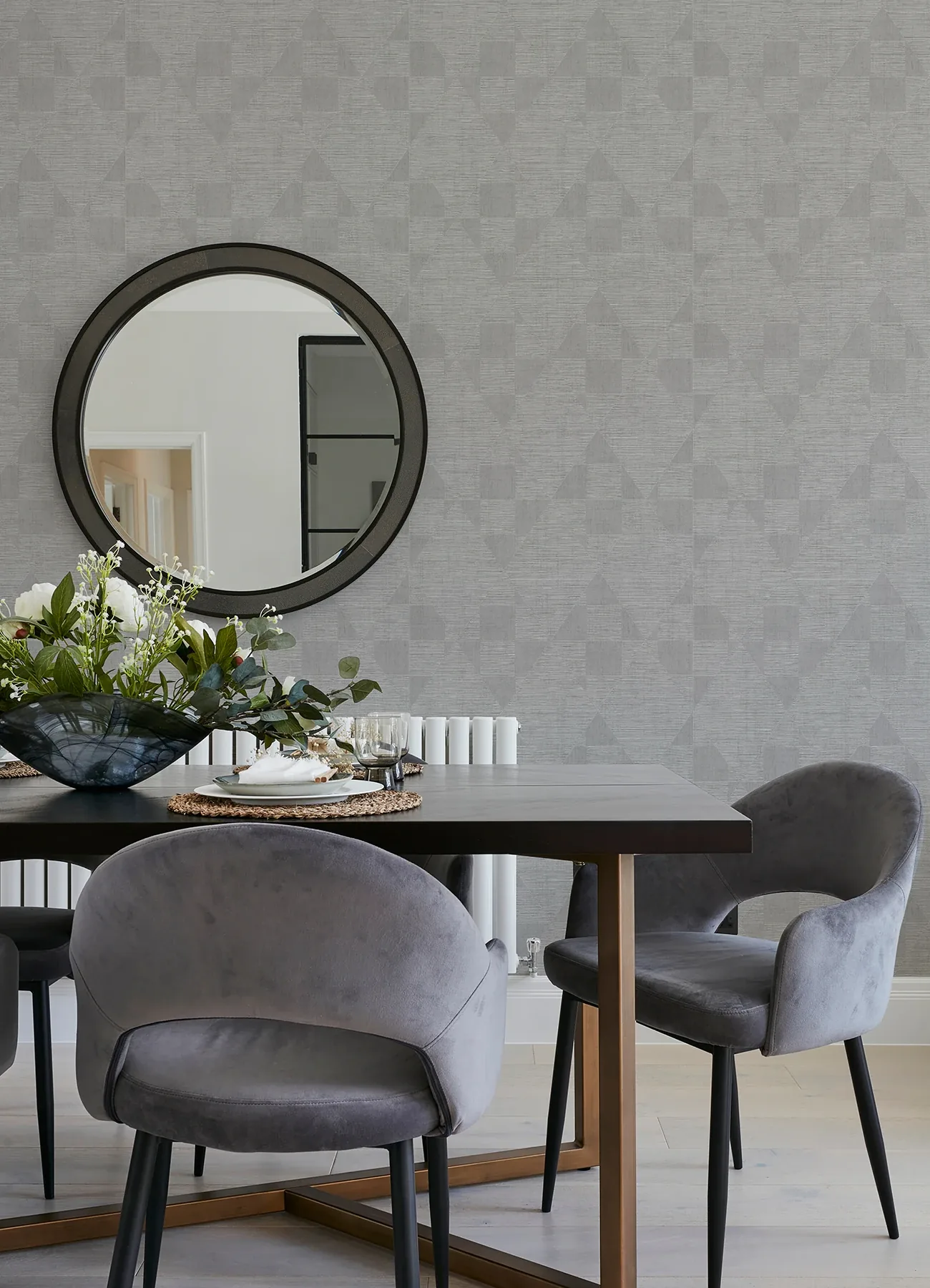 Brewster Home Fashions Wegener Sterling Geometric Wallpaper | Wallpaper Twins Brewster Home Fashions Wegener Sterling Geometric Wallpaper - SKU 4082-381961