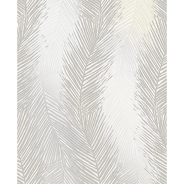 Brewster Home Fashions Wheaton Silver Leaf Wave Wallpaper - SKU 2735-23340