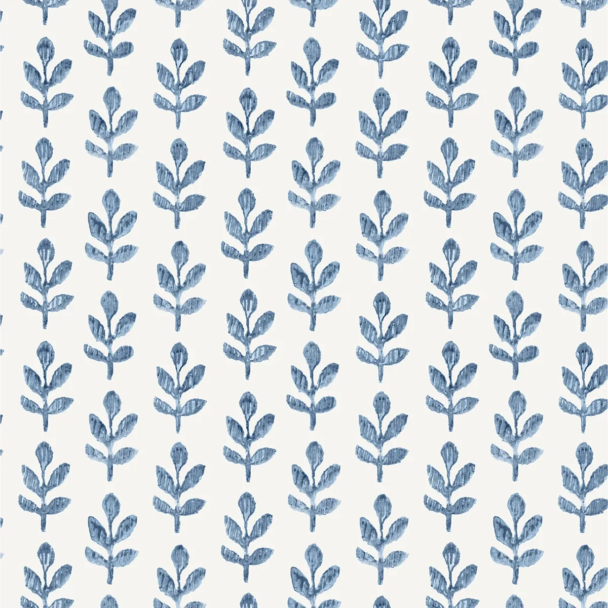 3123-13841 | Whiskers Blue Leaf Wallpaper