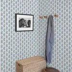 Brewster Home Fashions Whiskers Blue Leaf Wallpaper - SKU 3123-13841