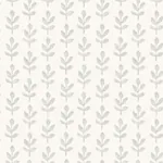Brewster Home Fashions Whiskers Light Grey Leaf Wallpaper - SKU 3123-13842