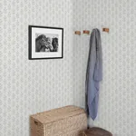 Brewster Home Fashions Whiskers Light Grey Leaf Wallpaper - SKU 3123-13842