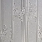 Brewster Home Fashions Wildacre White Paintable Textured Vinyl Wallpaper - SKU 437-RD803