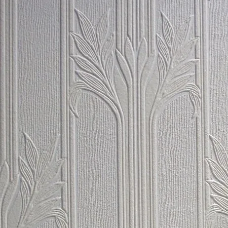 Brewster Home Fashions Wildacre White Paintable Textured Vinyl Wallpaper - SKU 437-RD803