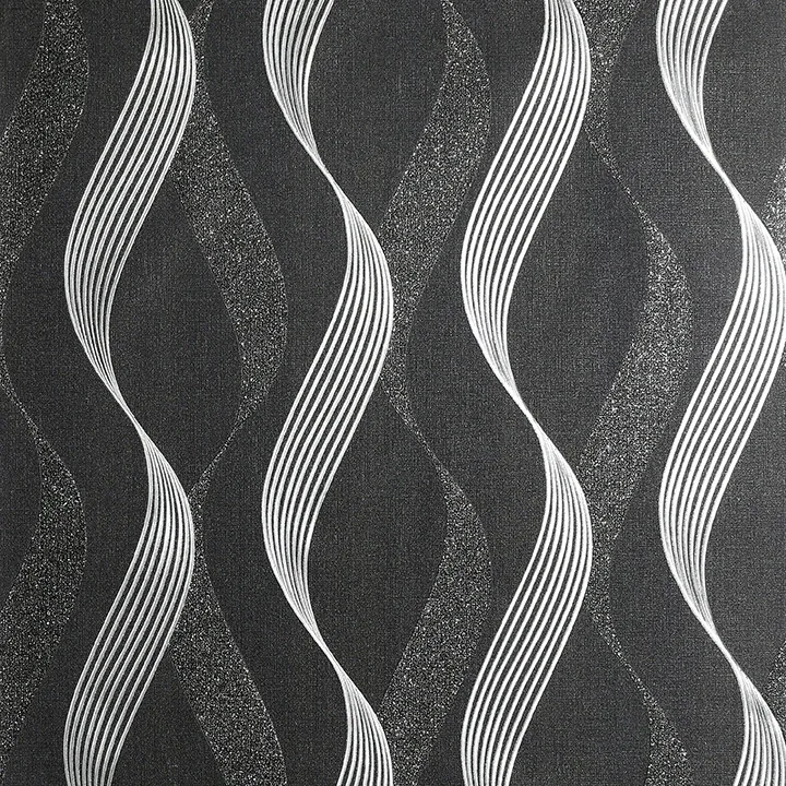 Brewster Home Fashions Wilhelmina Black Ribbon Wallpaper - SKU AH295500