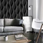 Brewster Home Fashions Wilhelmina Black Ribbon Wallpaper - SKU AH295500