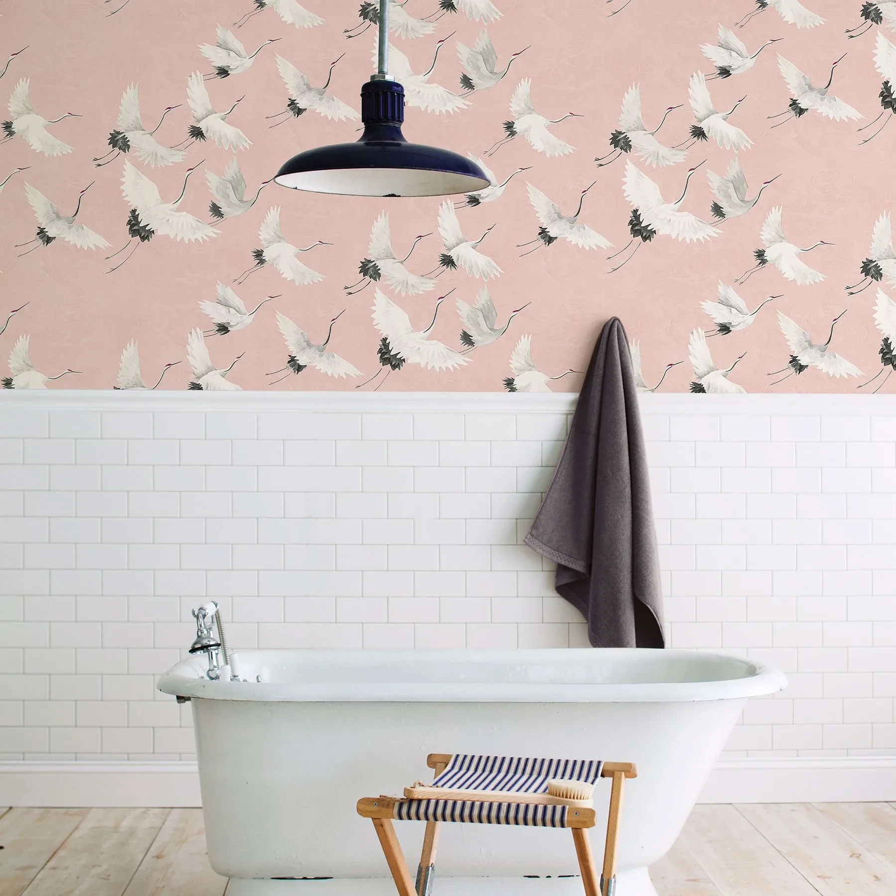Brewster Home Fashions Windsong Pink Bird Wallpaper - SKU 2904-24305