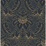 Brewster Home Fashions Windsor Blue Damask Wallpaper - SKU M1704