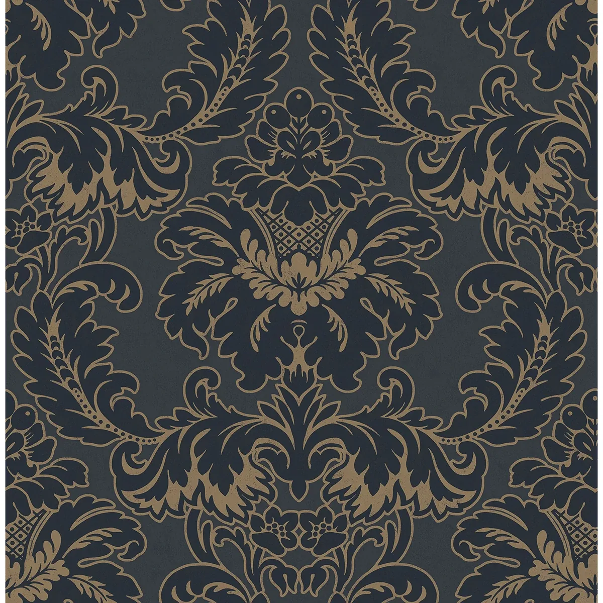 M1704 | Windsor Blue Damask Wallpaper