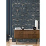 Brewster Home Fashions Windsor Blue Damask Wallpaper - SKU M1704