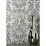 Brewster Home Fashions Windsor Grey Damask Wallpaper - SKU M1705