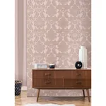 Brewster Home Fashions Windsor Pink Damask Wallpaper - SKU M1706