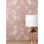 Brewster Home Fashions Windsor Pink Damask Wallpaper - SKU M1706