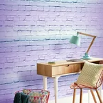 Brewster Home Fashions Winifred Lavender Ombre Brick Wallpaper | Wallpaper Twins Brewster Home Fashions Winifred Lavender Ombre Brick Wallpaper - SKU AH909707