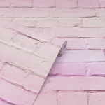 Brewster Home Fashions Winifred Pink Ombre Brick Wallpaper | Wallpaper Twins Brewster Home Fashions Winifred Pink Ombre Brick Wallpaper - SKU AH909706