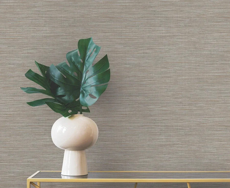 Brewster Home Fashions Winn Chestnut Faux Grasscloth Wallpaper - SKU 4174-4603