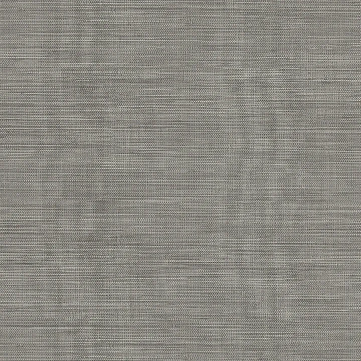 4174-4606 | Winn Grey Faux Grasscloth Wallpaper