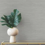 Brewster Home Fashions Winn Grey Faux Grasscloth Wallpaper - SKU 4174-4606