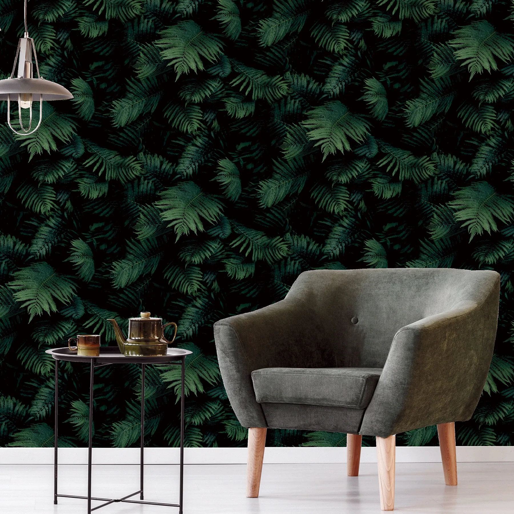 Brewster Home Fashions Winona Green Ferns Wallpaper | Wallpaper Twins Brewster Home Fashions Winona Green Ferns Wallpaper - SKU AH907601