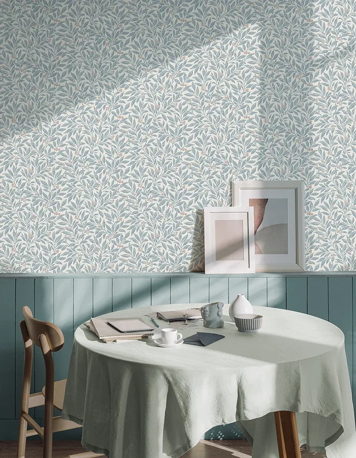 Brewster Home Fashions Winter Berry Blue Vine Wallpaper | Wallpaper Twins Brewster Home Fashions Winter Berry Blue Vine Wallpaper - SKU 4164-M1841